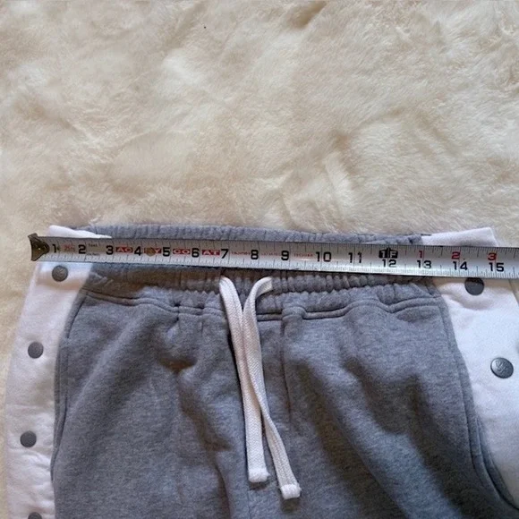 YoungLA 225 Snap-Off Joggers Mens Large Gray White Tear Away Sweatpants YLA2204 - Picture 5 of 9